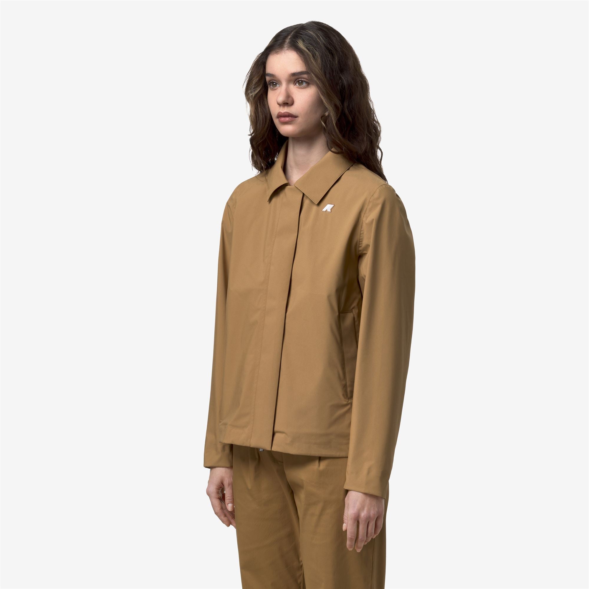 k-way-arabel-stretch-2l-veste-courte-femme-brown-bistre image 2