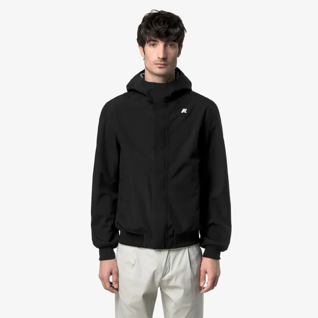 k-way-joachim-bonded-jersey-veste-courte-homme-black-pure image 1