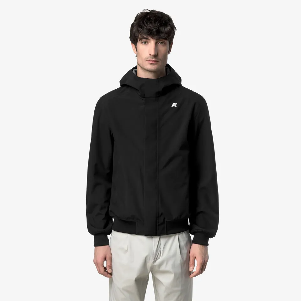 k-way-joachim-bonded-jersey-veste-courte-homme-black-pure image 1