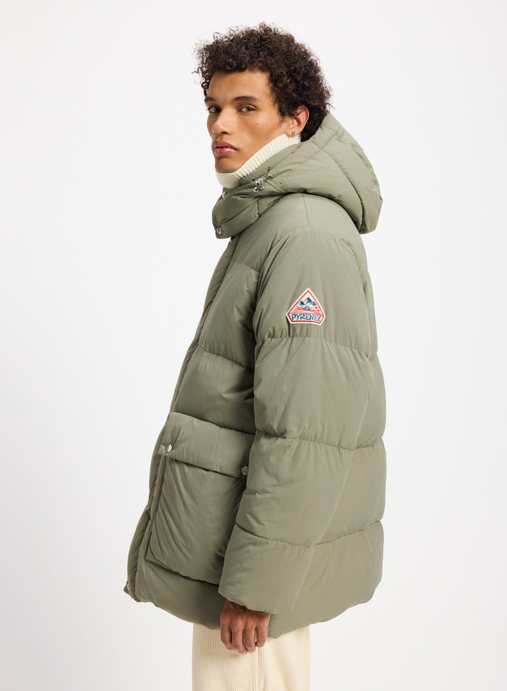 pyrenex-snuggle-doudoune-homme-kaki-grand-froid-30-c-capuche image 4