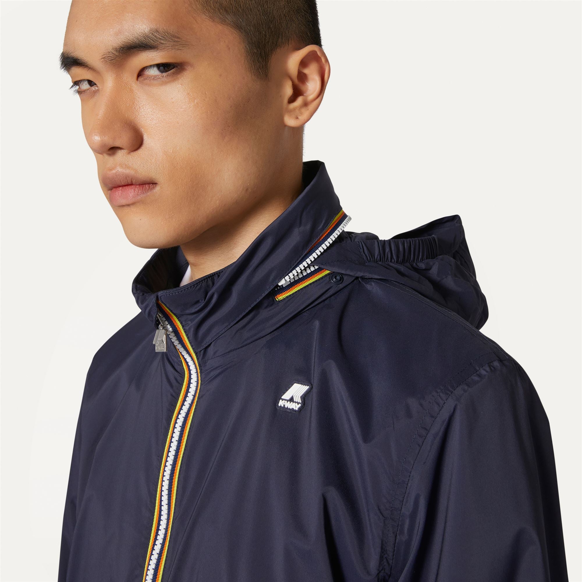k-way-amaury-stretch-nylon-jersey-veste-courte-homme-blue-depth image 4