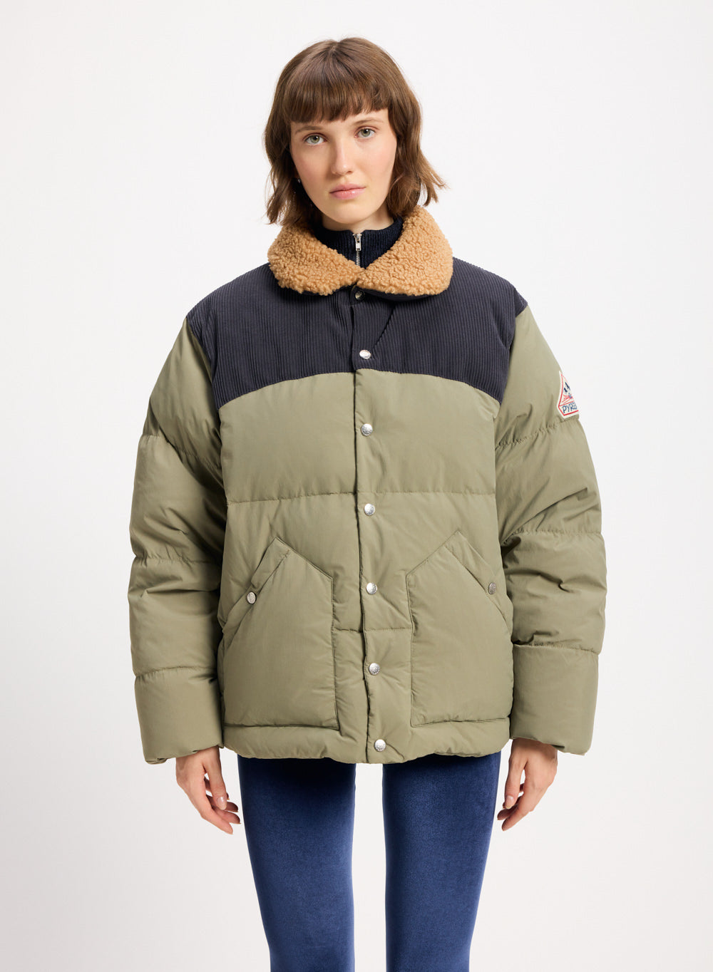 pyrenex-fiery-doudoune-hiver-aviateur-khaki-unisexe image 2