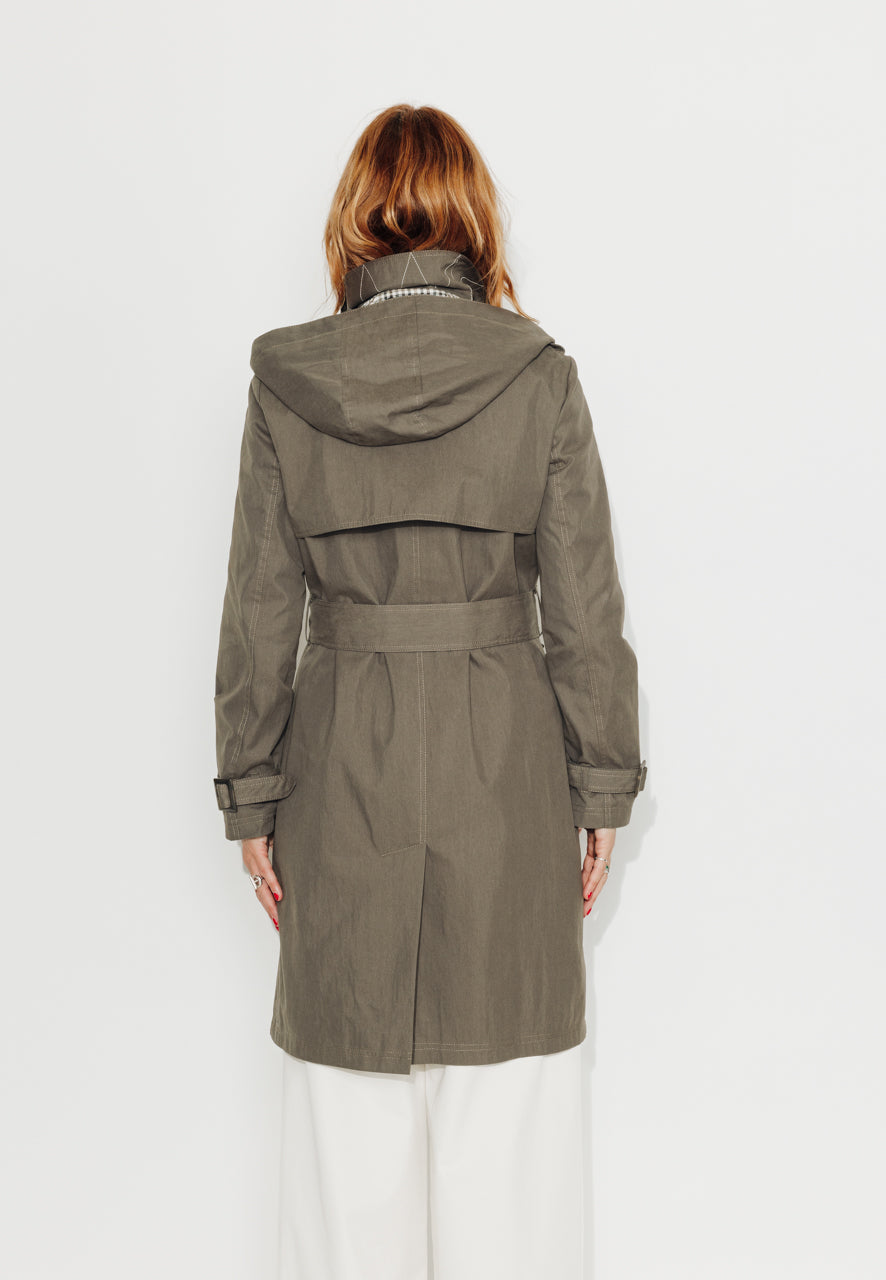 trench-coat-rosier-trench-capuche-amovible-en-coton-d-perlant-taupe-mi-long image 5