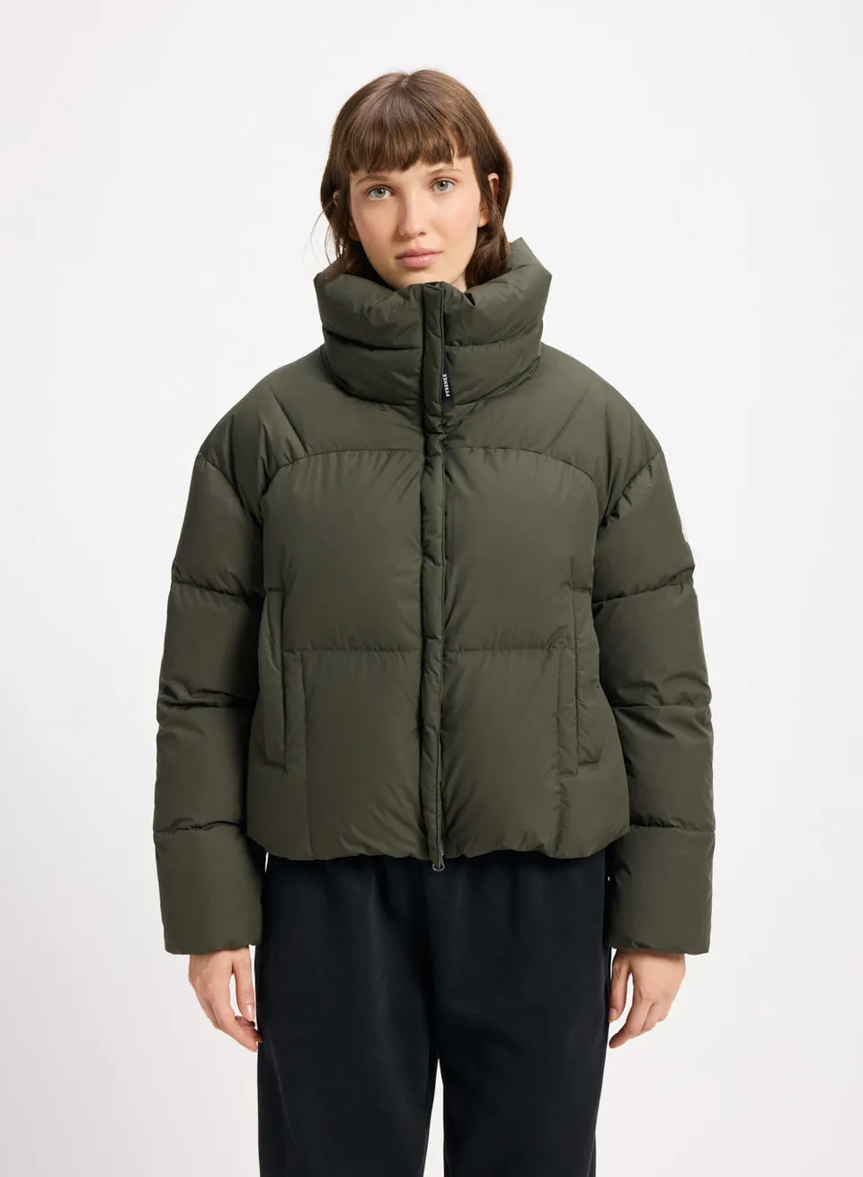 pyrenex-harmonie-crop-doudoune-courte-femme-kaki image 1