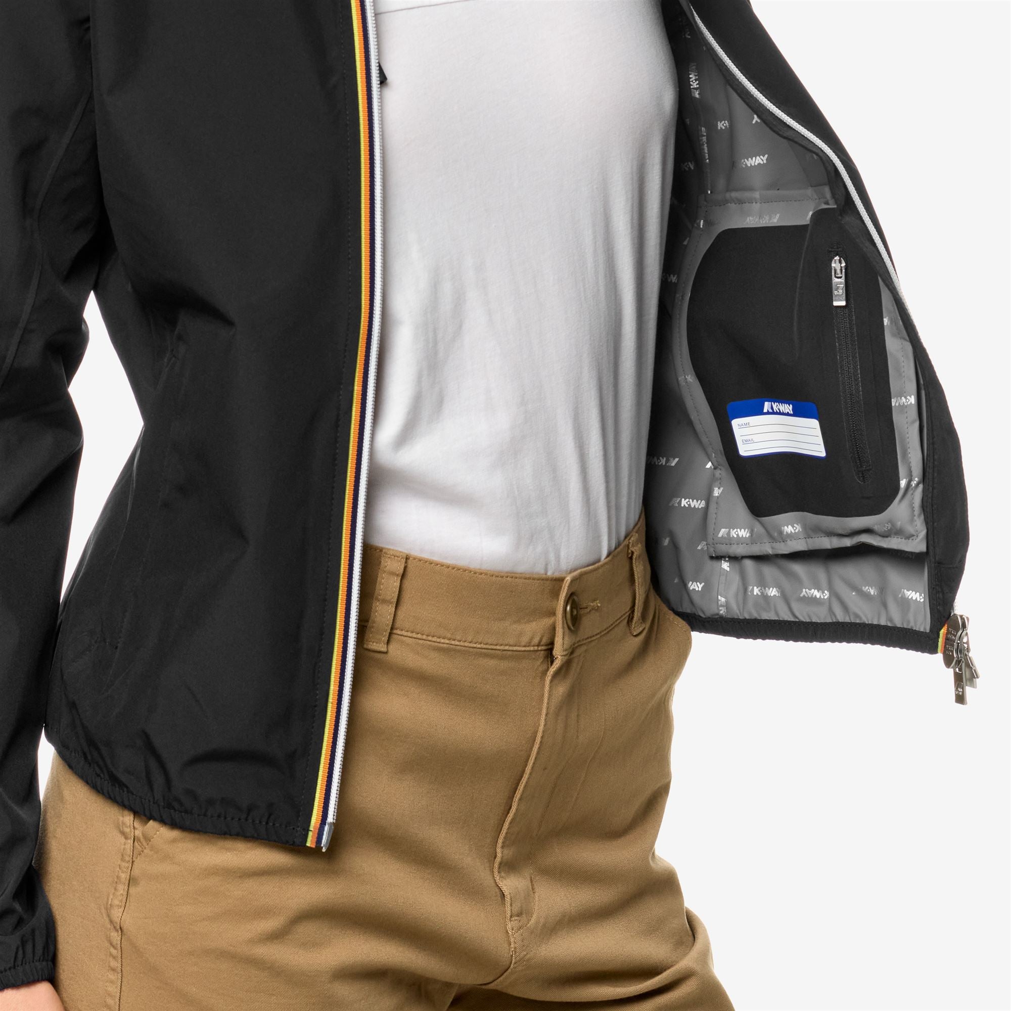 k-way-lily-eco-stretch-dot-veste-courte-imperm-able-femme-black-pure image 4
