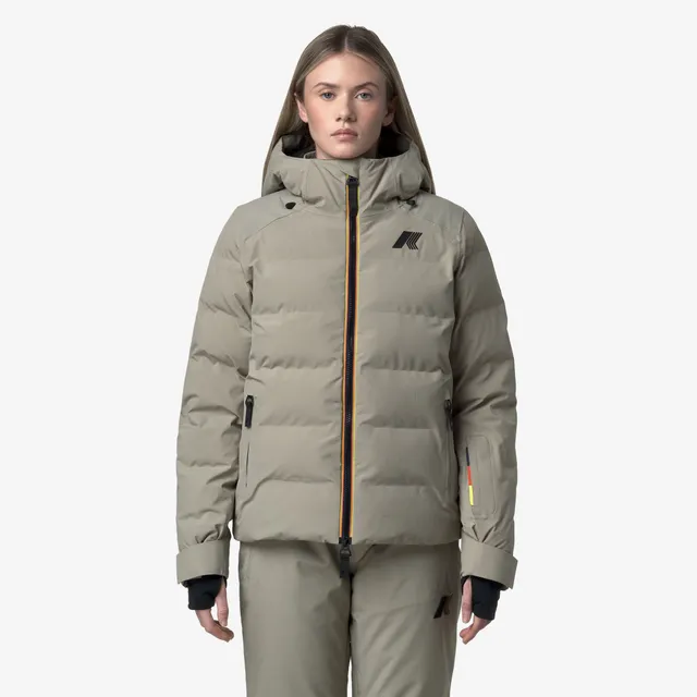 k-way-latueda-hquilted-veste-de-ski-mi-longue-femme-green-oak image 1