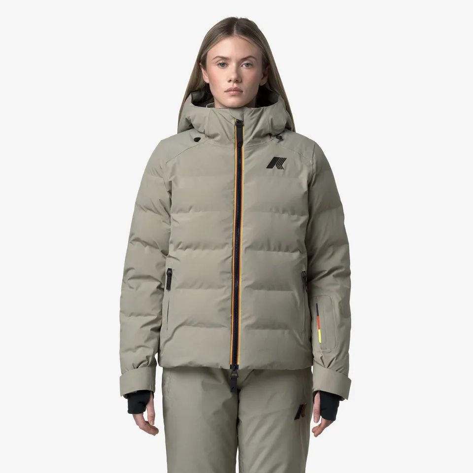 k-way-latueda-hquilted-veste-de-ski-mi-longue-femme-green-oak image 1
