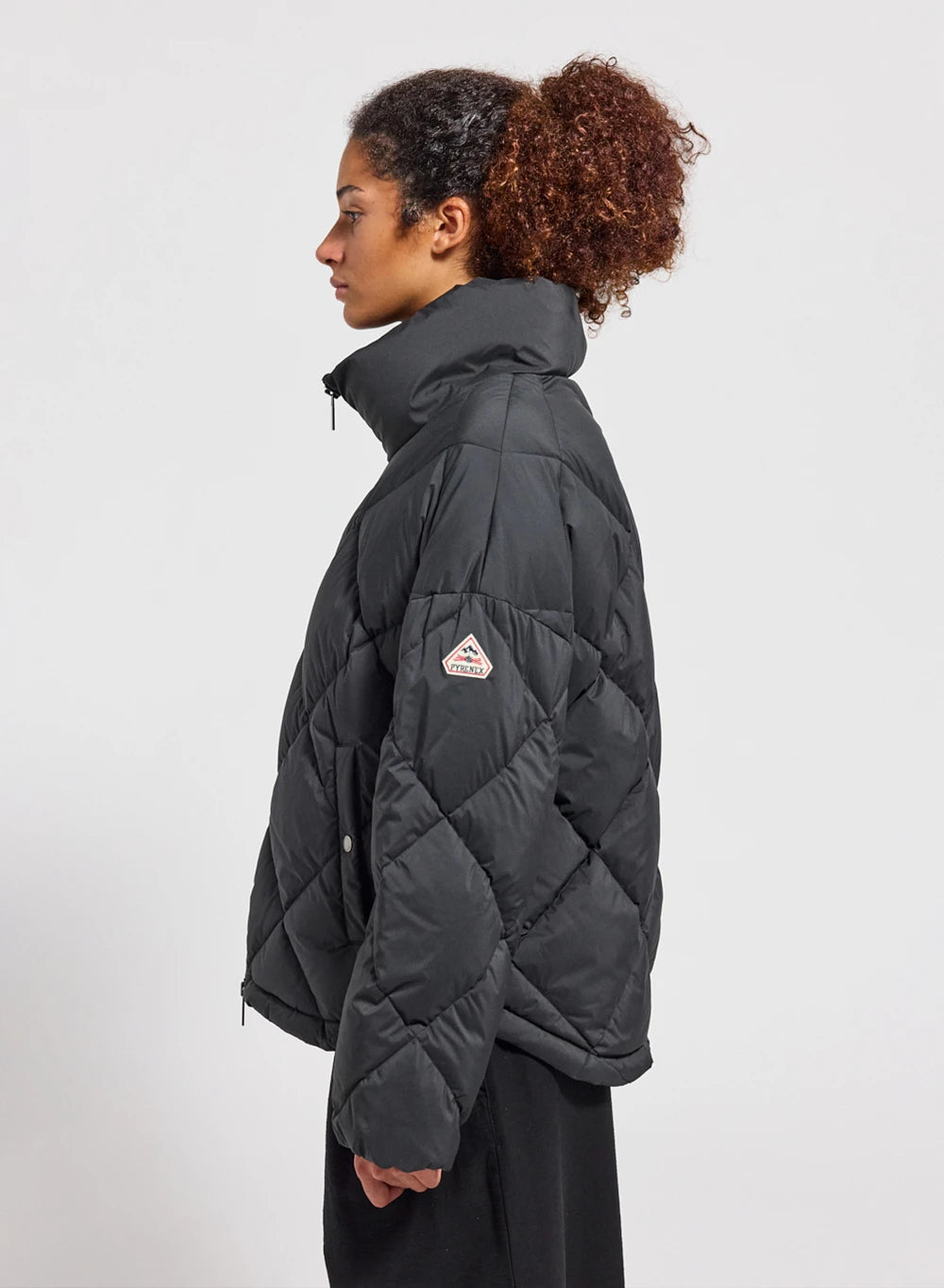 doudoune-oversize-femme-pyrenex-adele-col-enveloppant-noire image 3