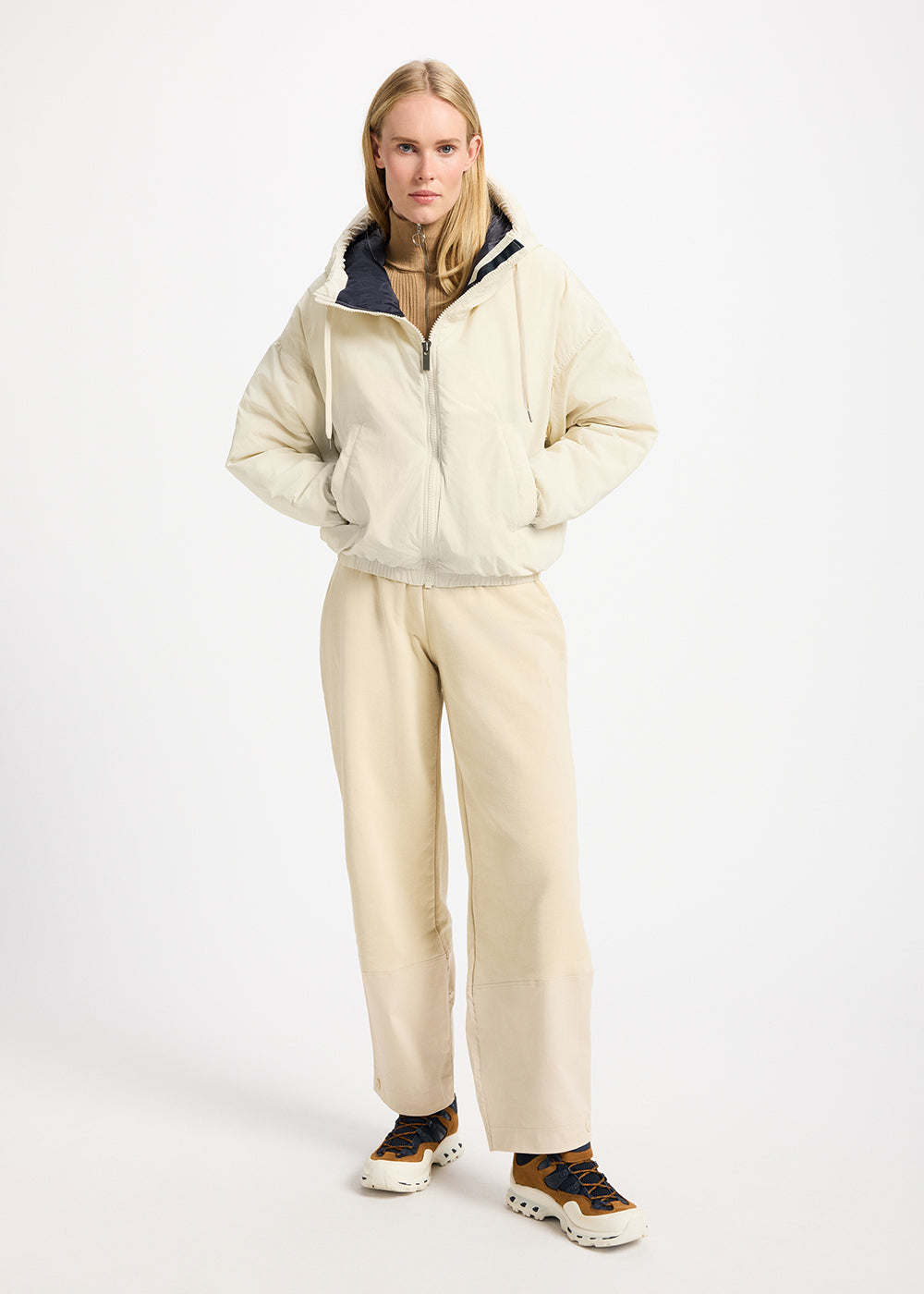 pyrenex-attitude-parka-courte-duvet-femme-ivoire image 2