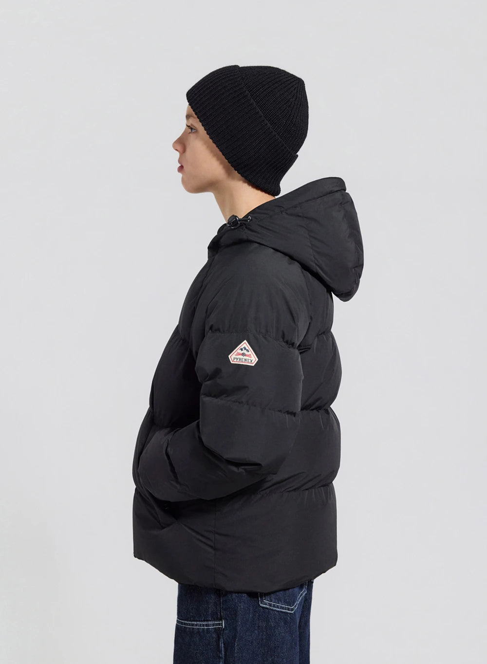 pyrenex-sten-smooth-doudoune-enfant-capuche-noire-mat image 5