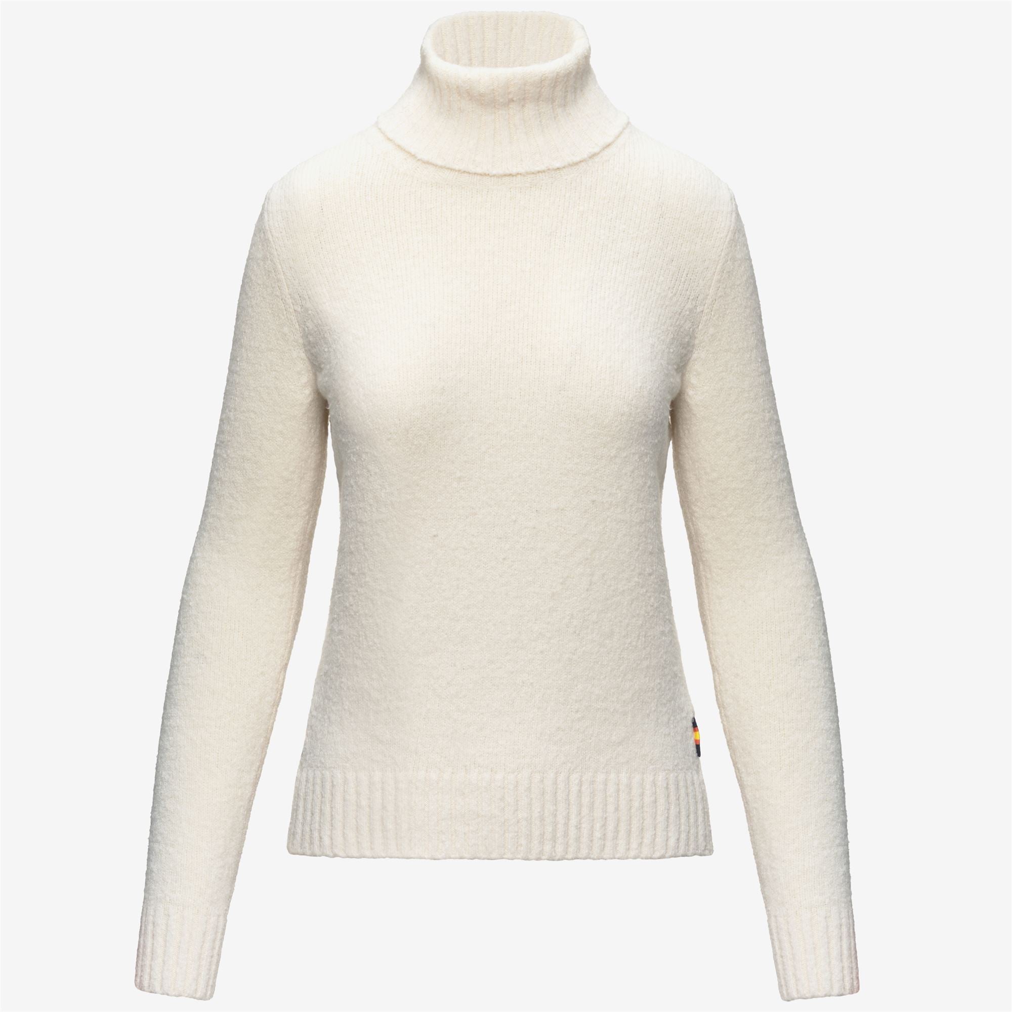 k-way-peggy-sponge-yarn-pull-col-roul-femme-white-natural image 5