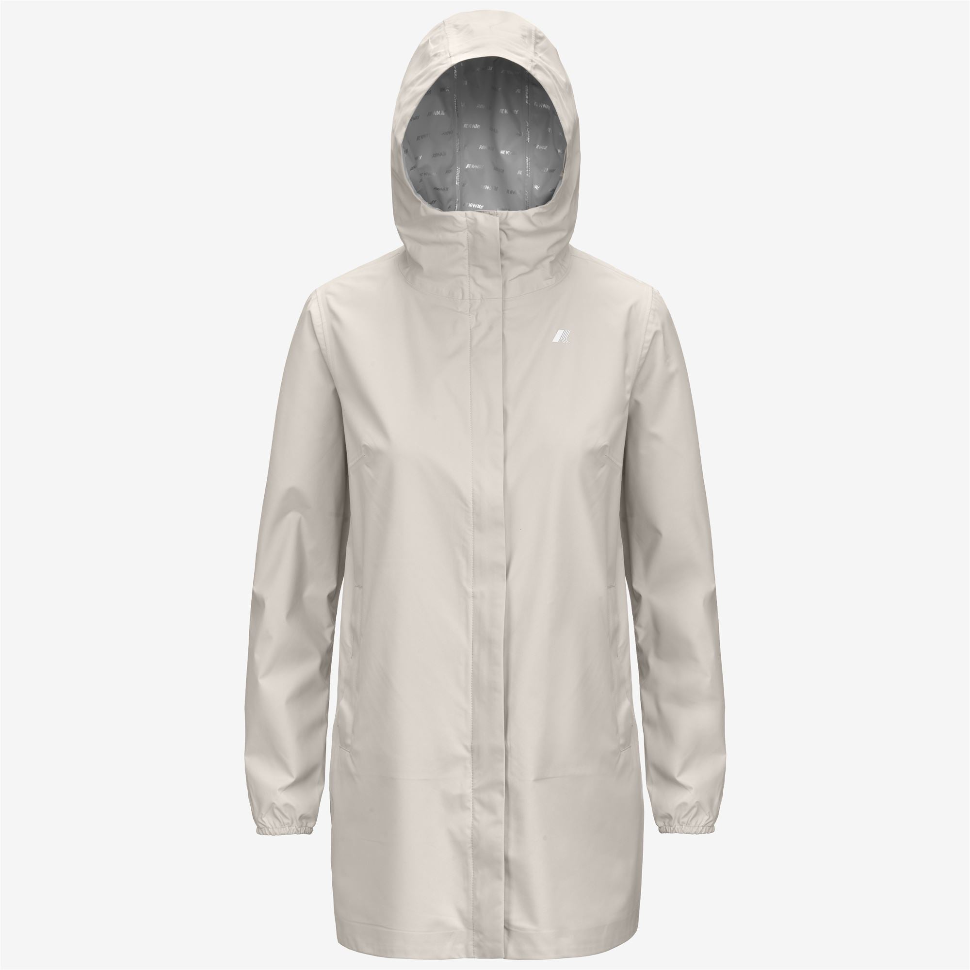 k-way-sophie-stretch-dot-veste-mi-longue-femme-beige-lt image 5