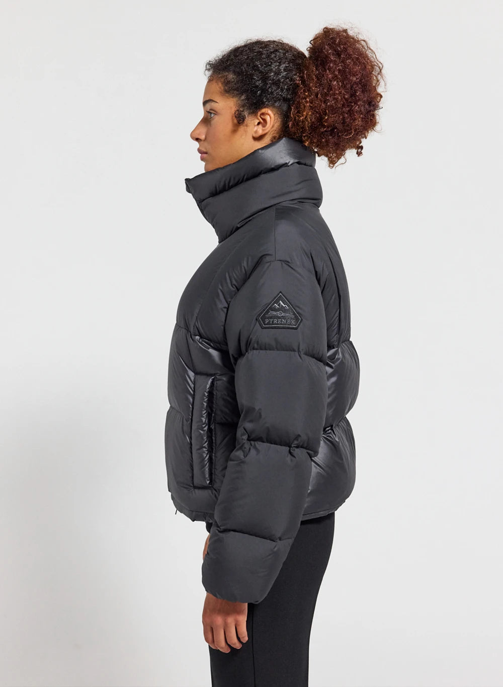 pyrenex-cezy-doudoune-courte-femme-noire-oversize-saint-sever image 3