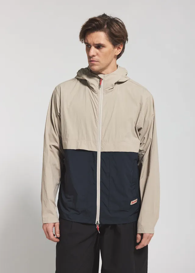 coupe-vent-unisexe-capuche-pyrenex-soulere-beige image 1