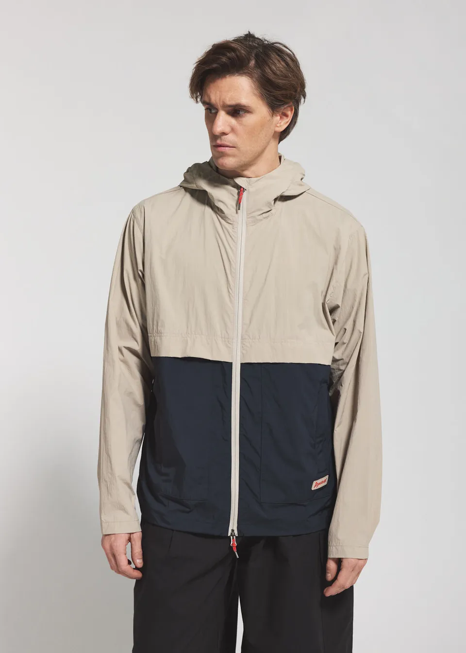 coupe-vent-unisexe-capuche-pyrenex-soulere-beige image 1