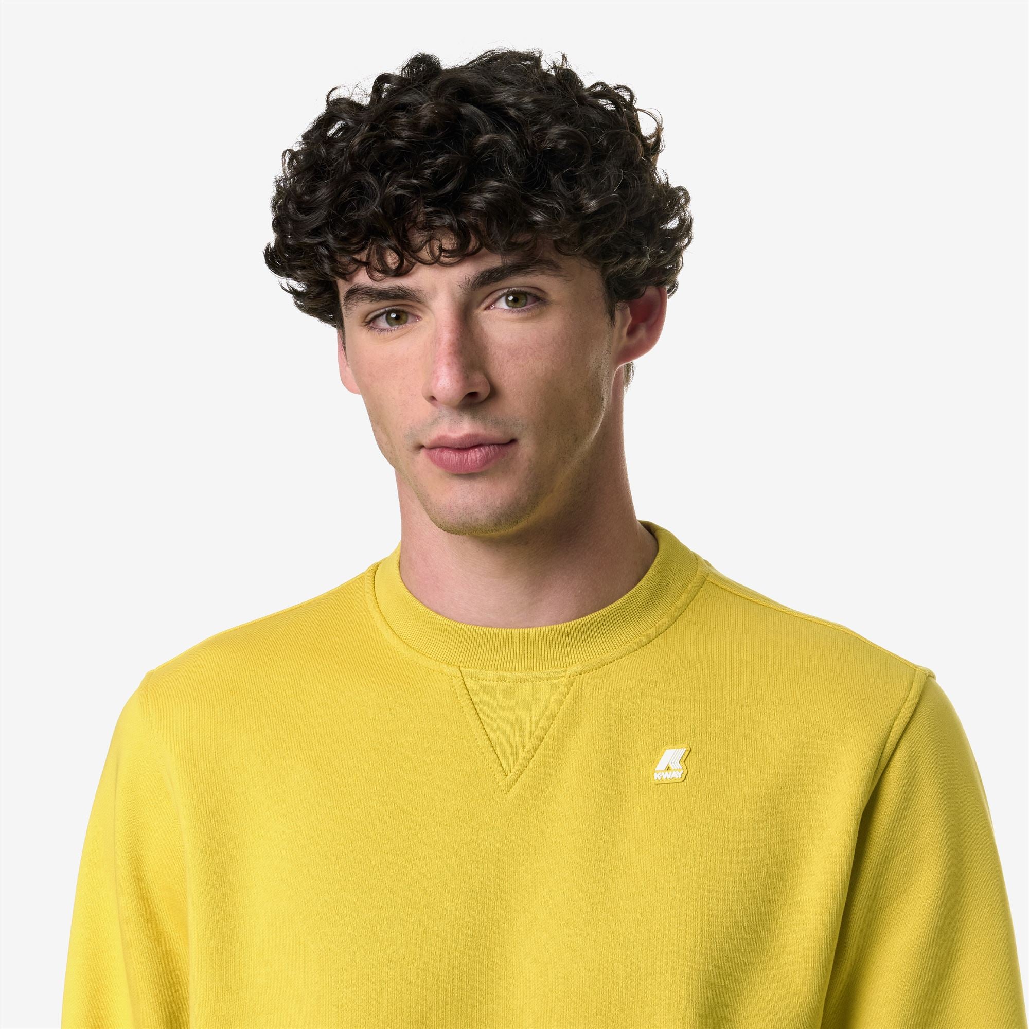 k-way-baptiste-polaire-pull-homme-yellow-zafferano image 4