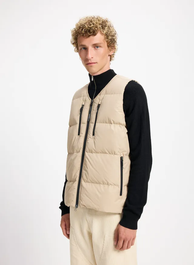 gilet-doudoune-sans-manches-homme-pyrenex-solace-beige image 1