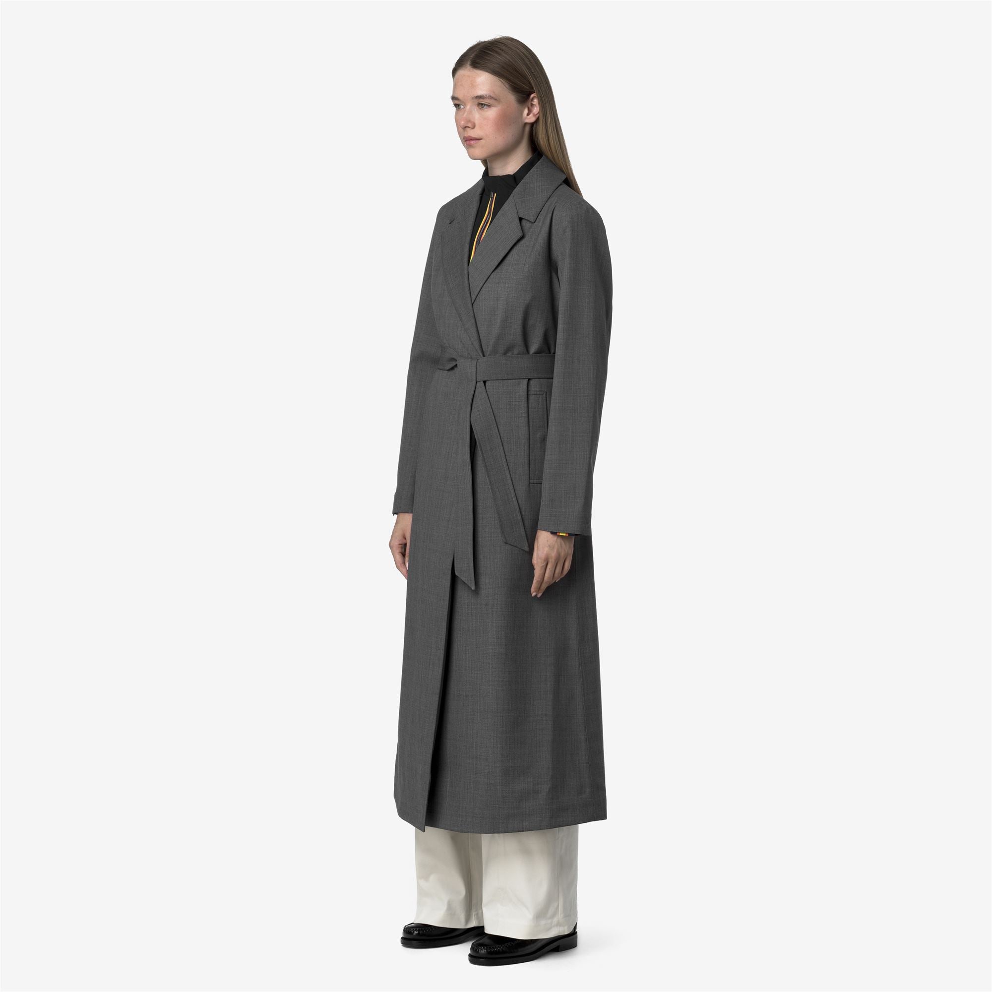 k-way-jorance-3l-wool-manteau-long-femme-grey-shadow-dk-grisaille image 2