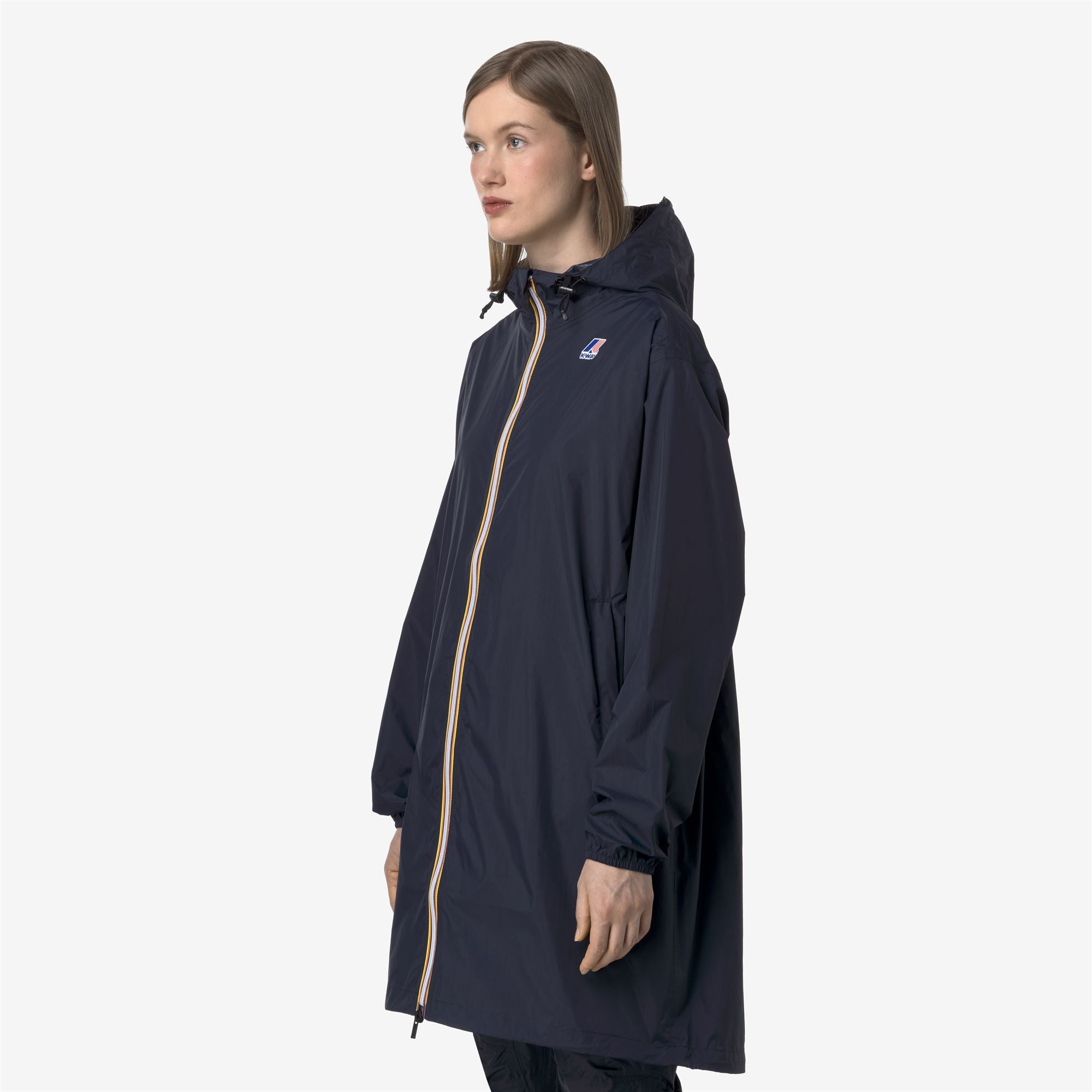 k-way-le-vrai-4-0-eiffel-east-manteau-pluie-long-unisexe-blue-depth image 3