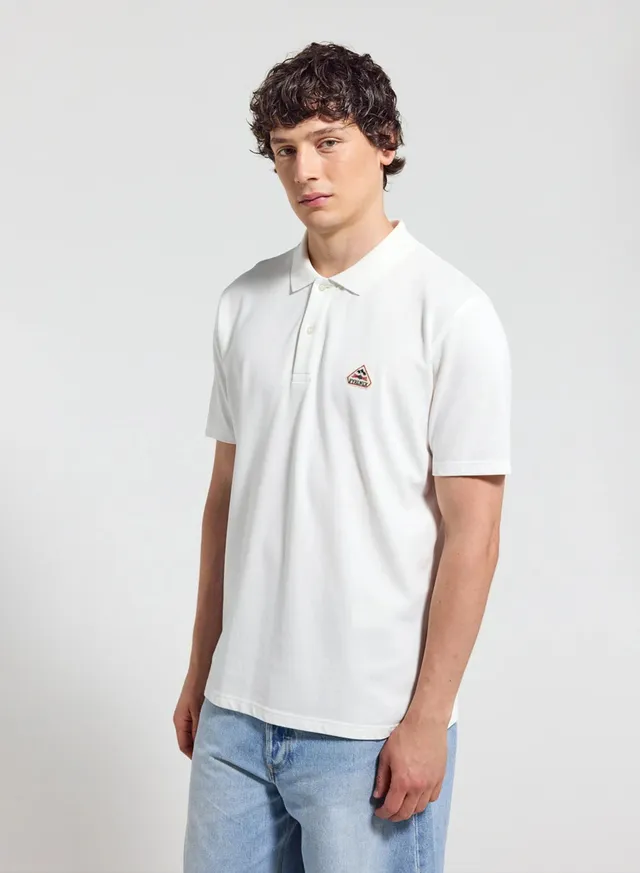pyrenex-cobalt-polo-homme-coton-bio-blanc image 1