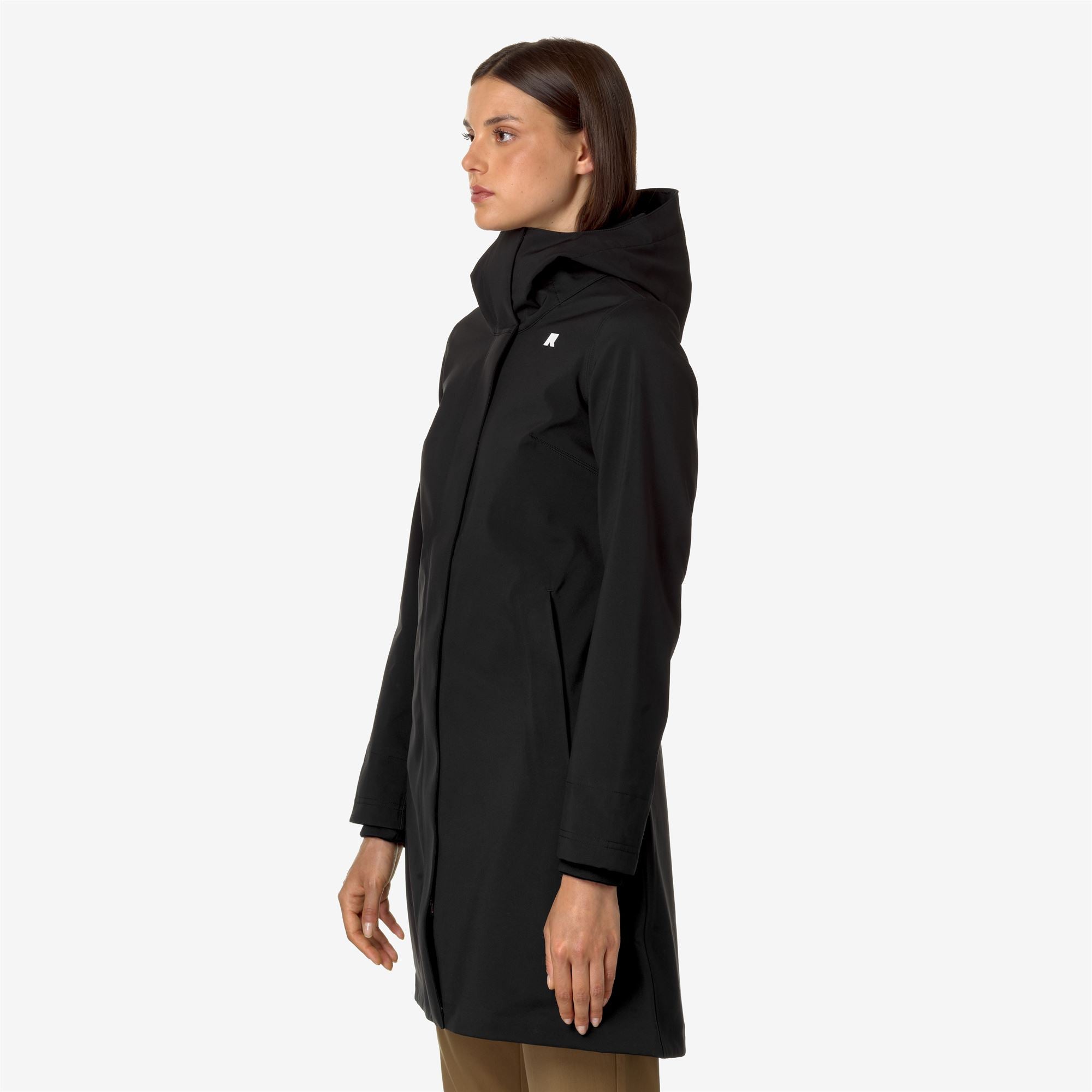k-way-stephy-bonded-veste-3-4-femme-noir-bleu-depth image 2