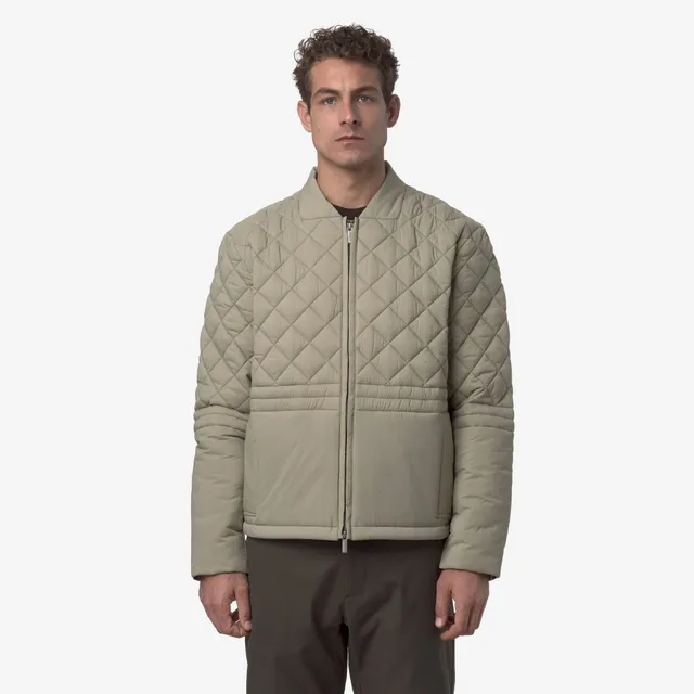 k-way-bariol-premium-warm-veste-courte-homme-green-oak image 1