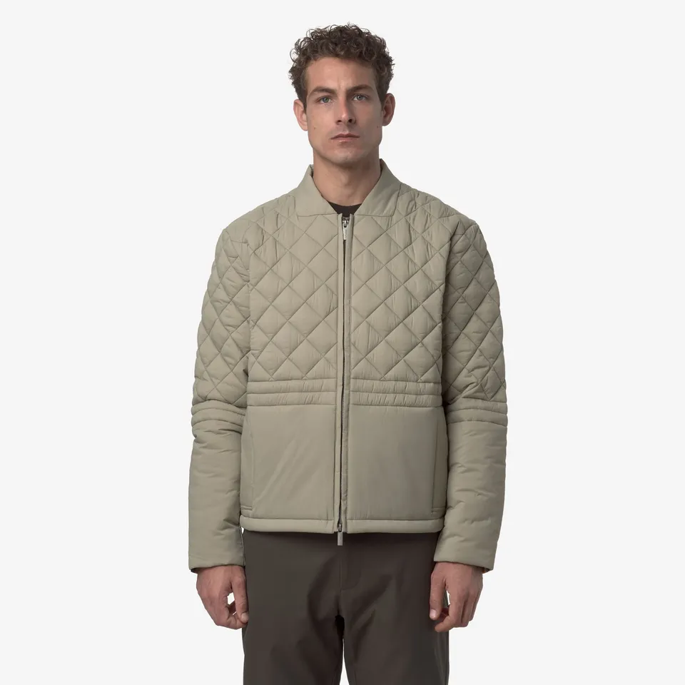k-way-bariol-premium-warm-veste-courte-homme-green-oak image 1