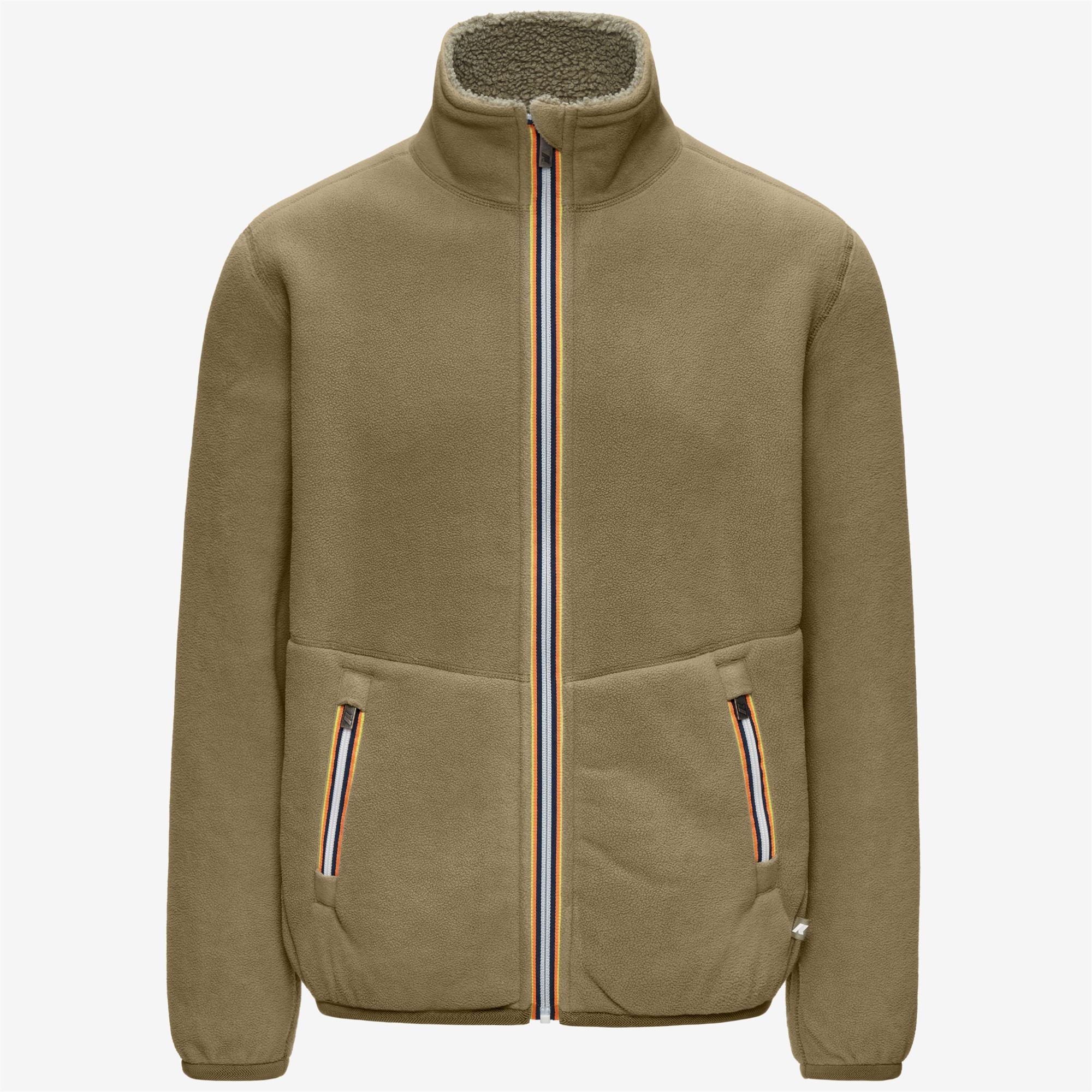 k-way-pascal-sherpa-polar-double-veste-polaire-r-versible-homme-green-army image 7