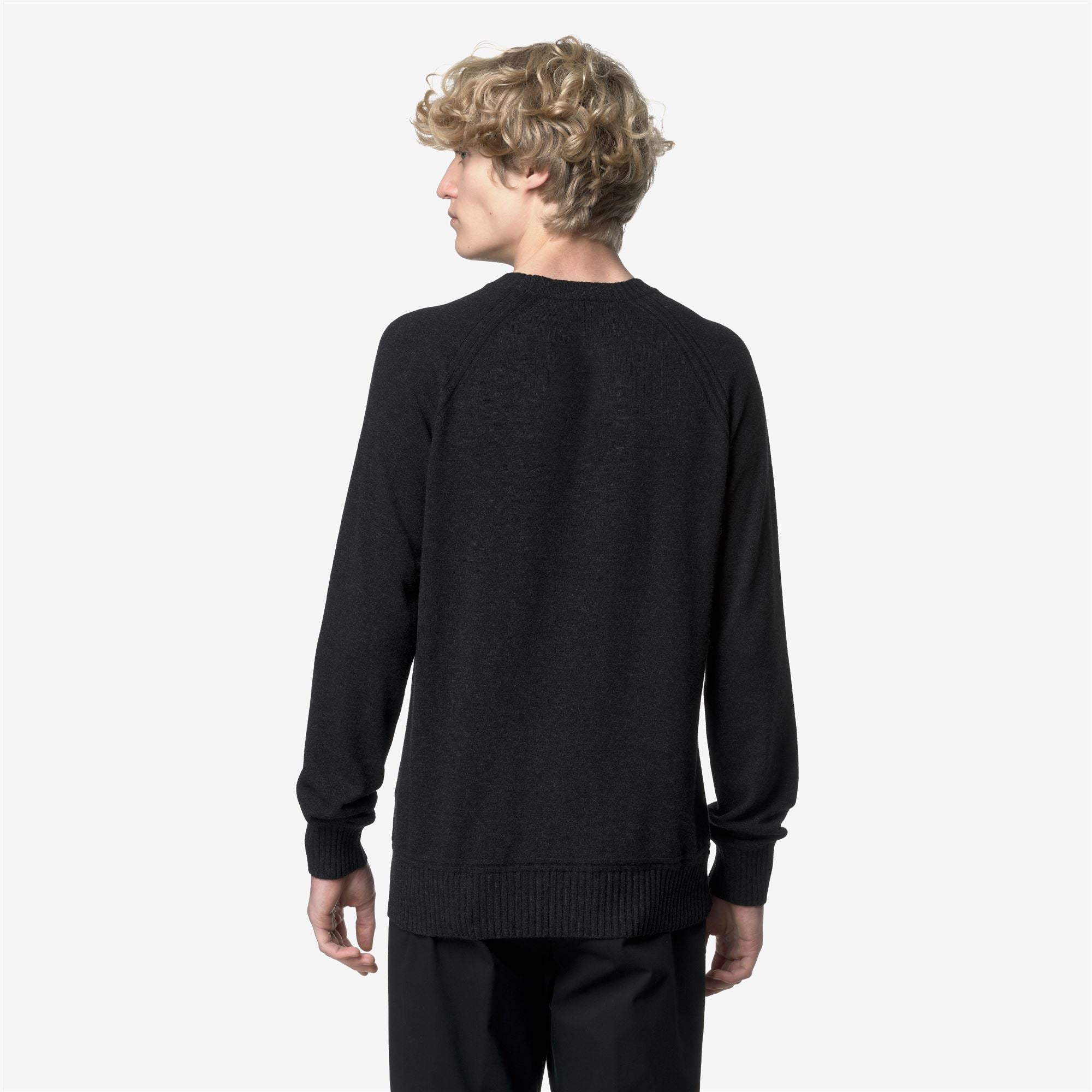 k-way-sebas-wool-cashmere-pull-over-homme-carbon-mel image 3