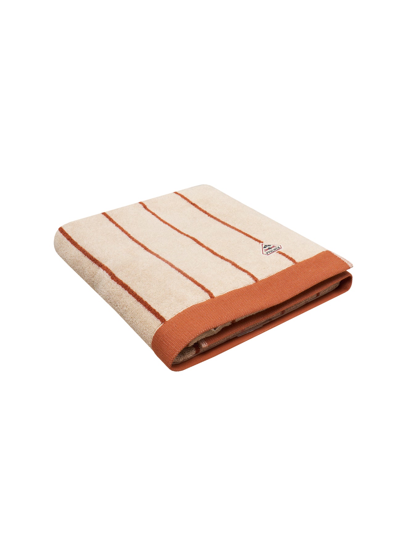 pyrenex-yumi-maxi-drap-de-bain-ray-blanc-et-terracotta image 4