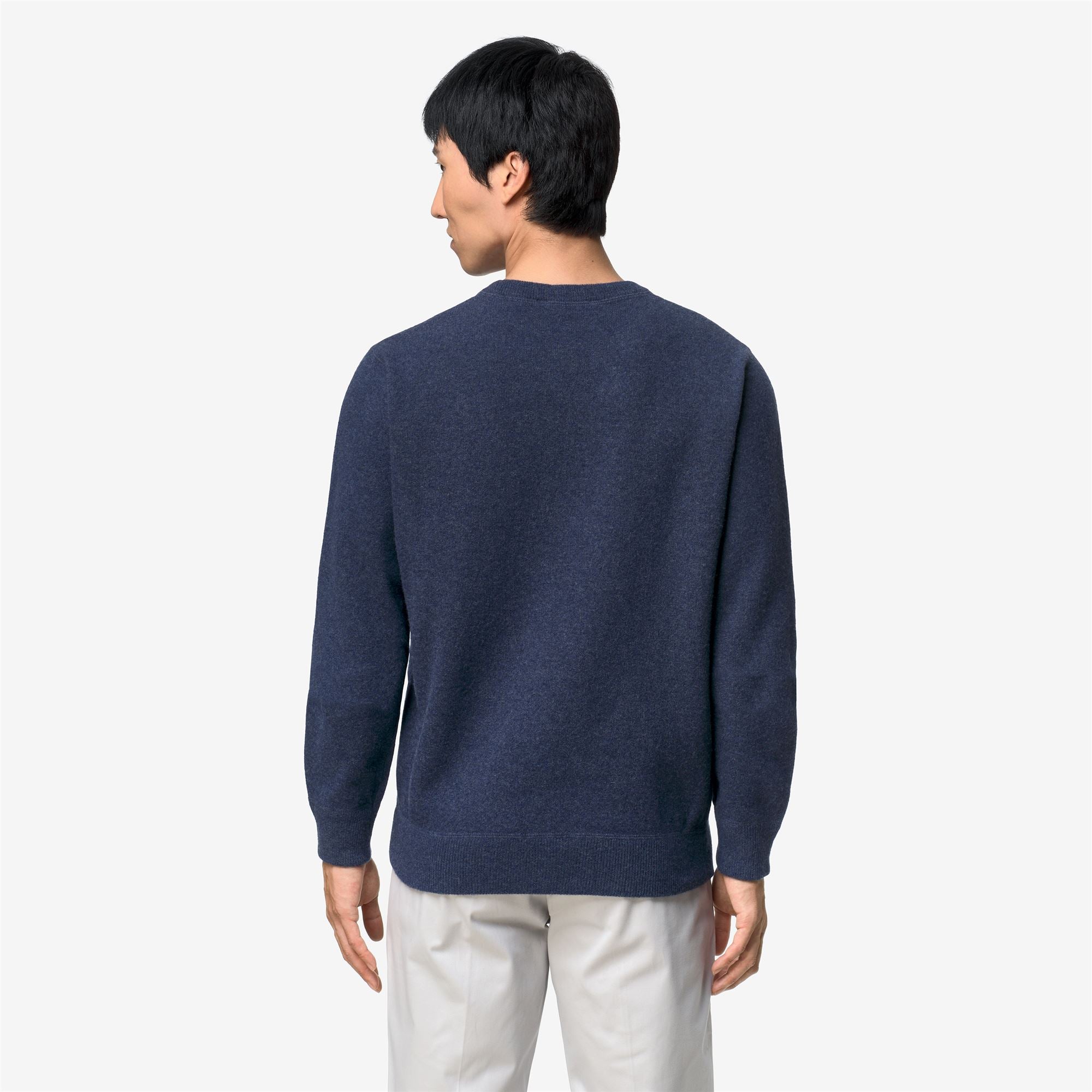 k-way-sebastien-fleece-stitch-pull-over-homme-blue-dusty image 3