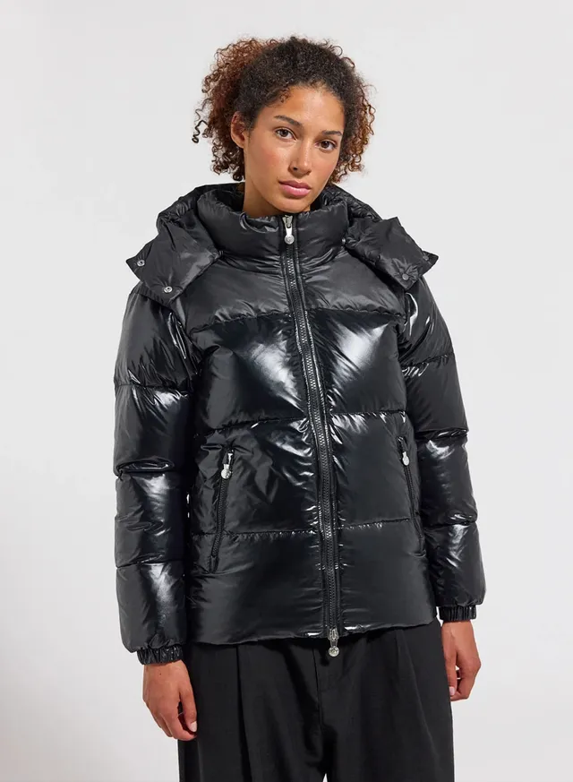 pyrenex-doudoune-brillante-femme-lively-noire image 1