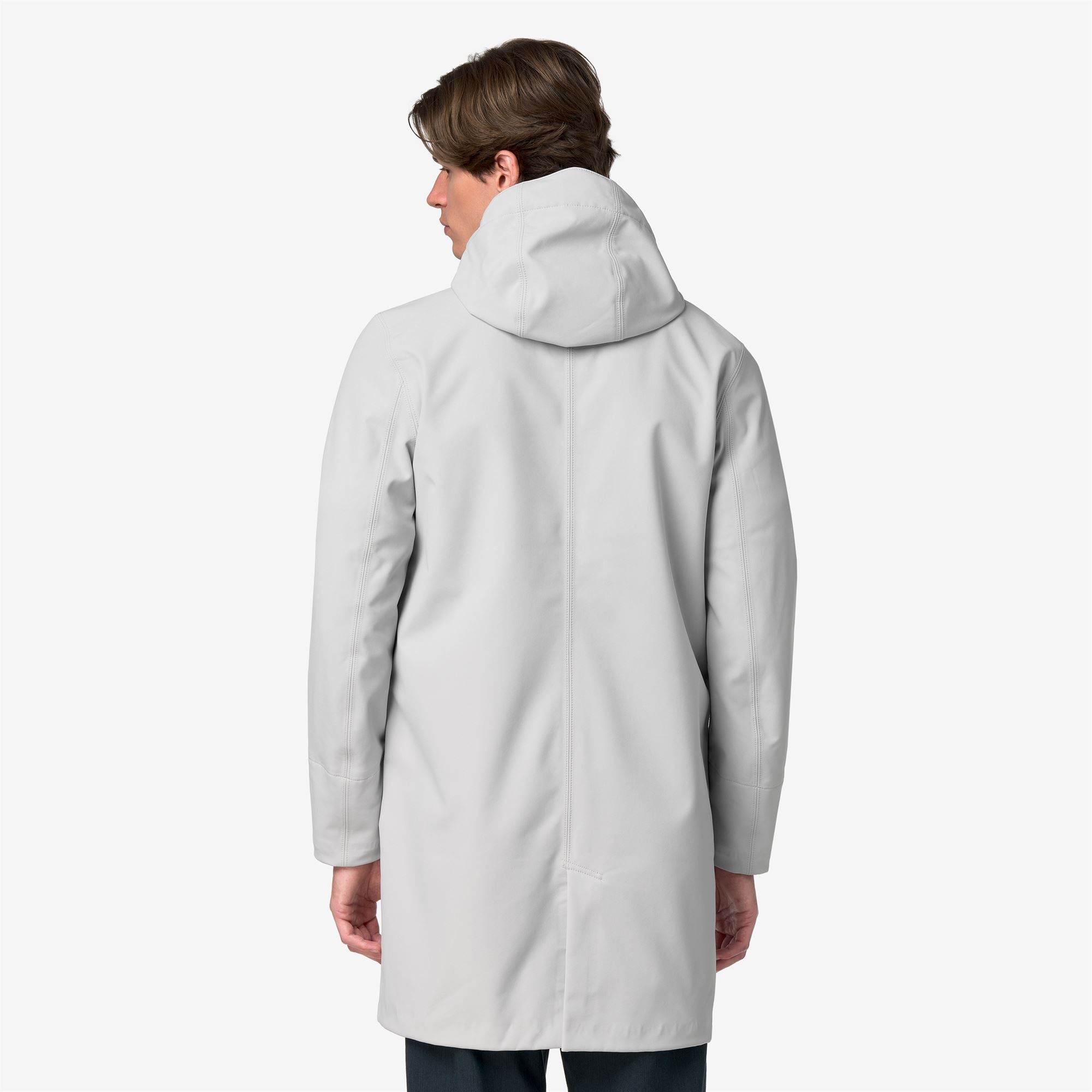k-way-thomas-bonded-veste-longue-homme-grey-ash-blue-depth image 3