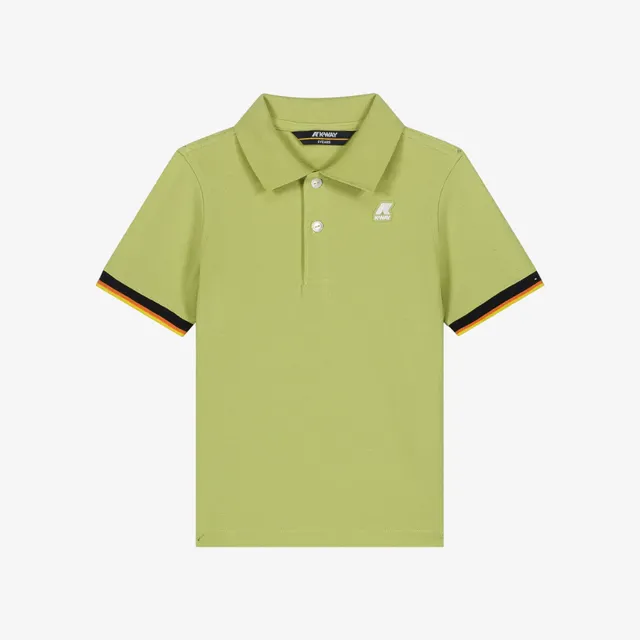 k-way-p-vincent-polo-gar-on-green-celery image 1