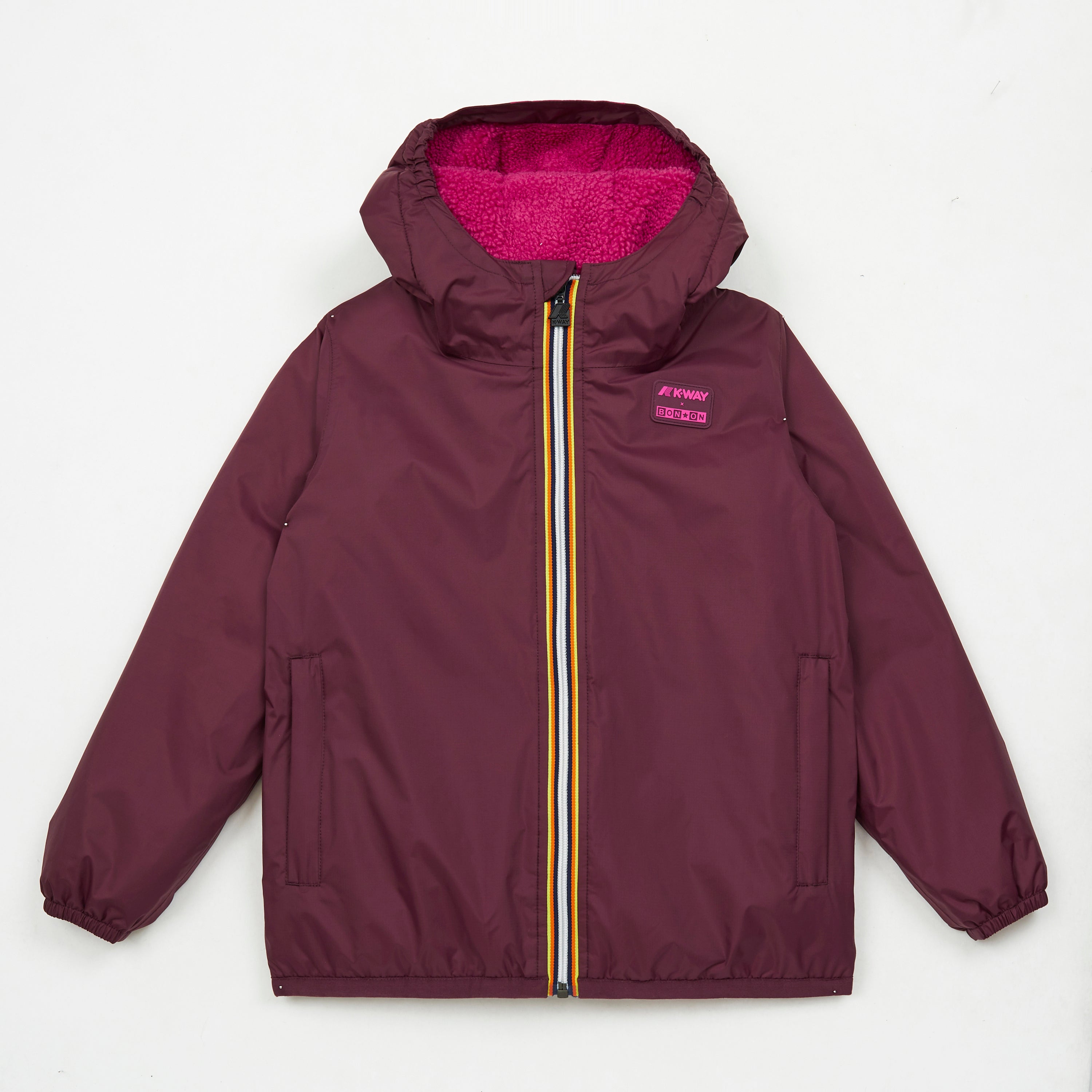 k-way-le-vrai-3-0-claude-orsetto-bonton-veste-mi-saison-unisexe-rouge image 1