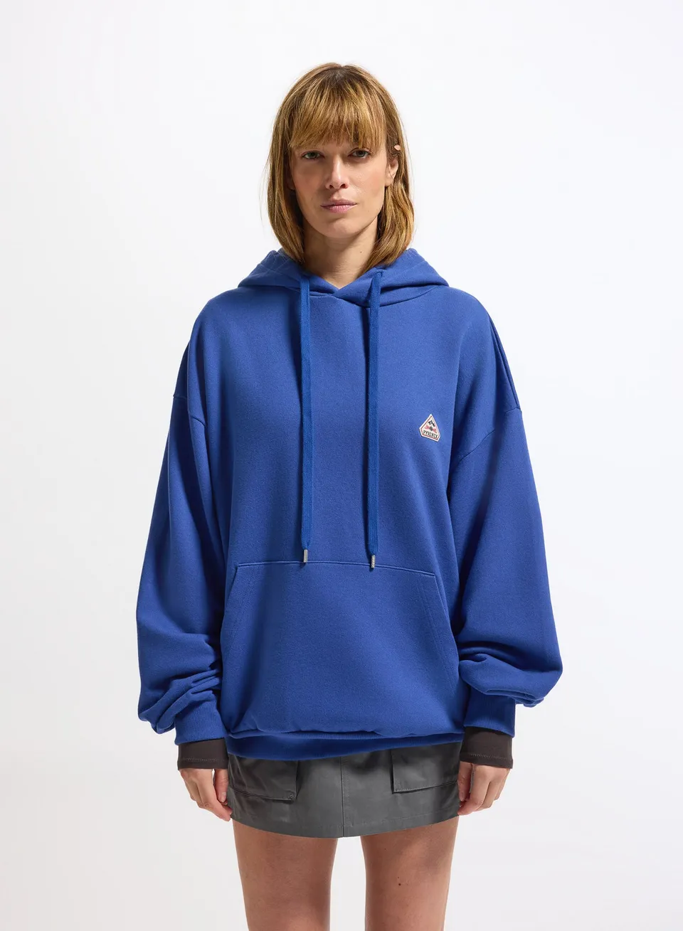 pyrenex-journey-sweat-capuche-unisexe-coton-bio-bleu-lectrique image 1