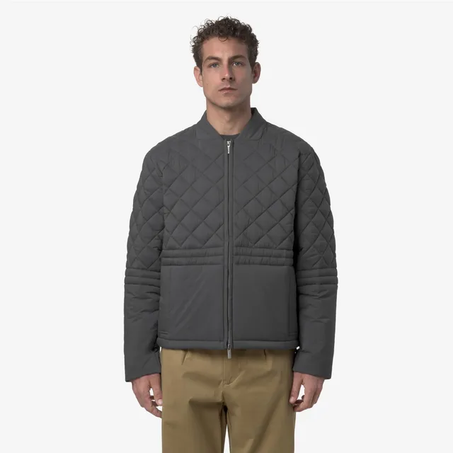 k-way-bariol-premium-warm-veste-courte-homme-grey-shadow image 1