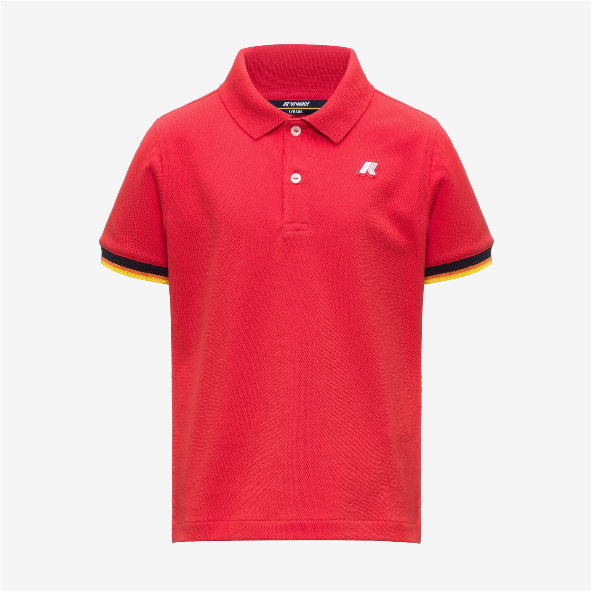 k-way-p-vincent-piqu-polo-gar-on-manches-courtes-red-poppy image 1
