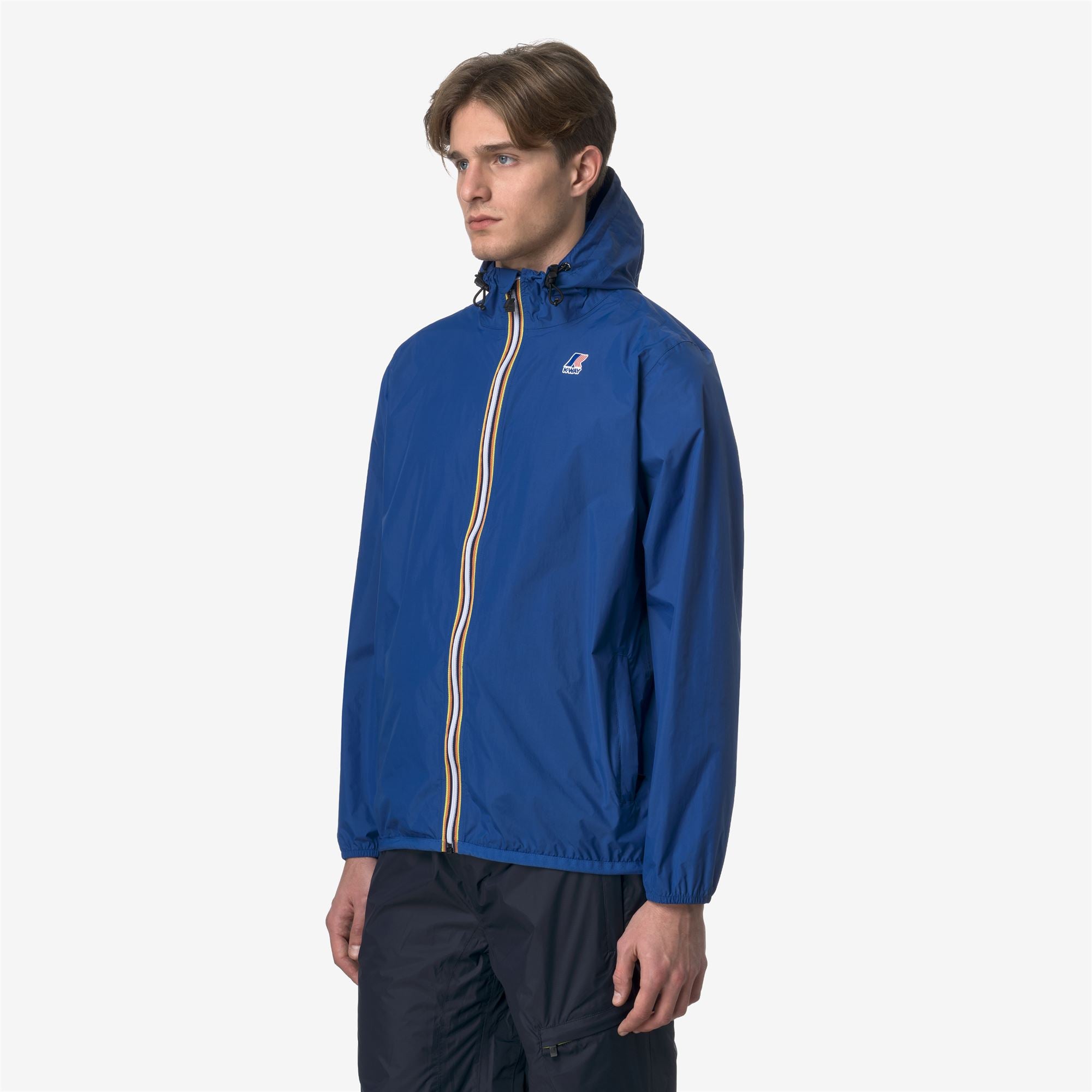 k-way-le-vrai-4-0-claude-veste-mi-longue-unisexe-bleu-royal-marine image 3