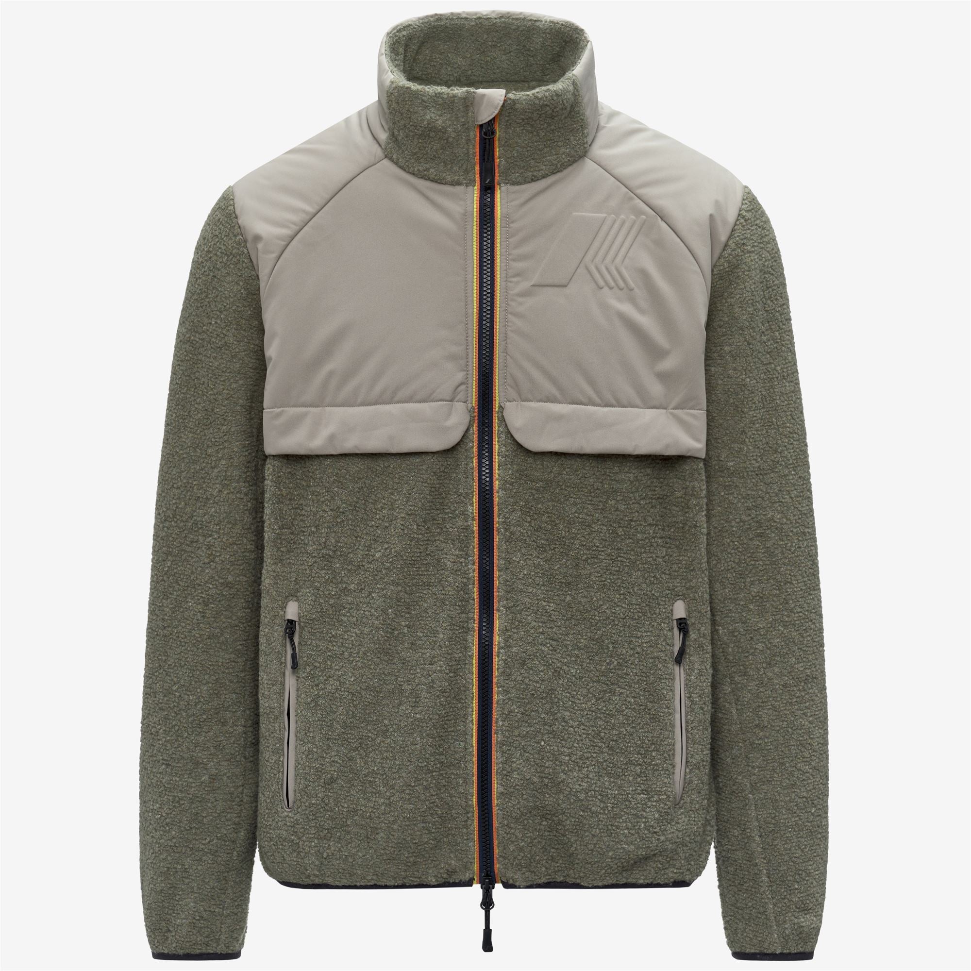 k-way-bornes-w-polar-veste-polaire-homme-green-oak image 5