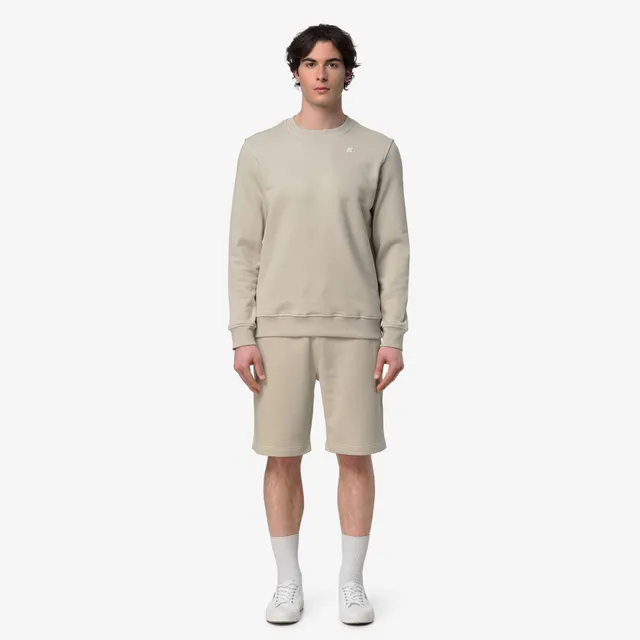 k-way-erik-french-terry-short-de-sport-homme-beige-lt image 1