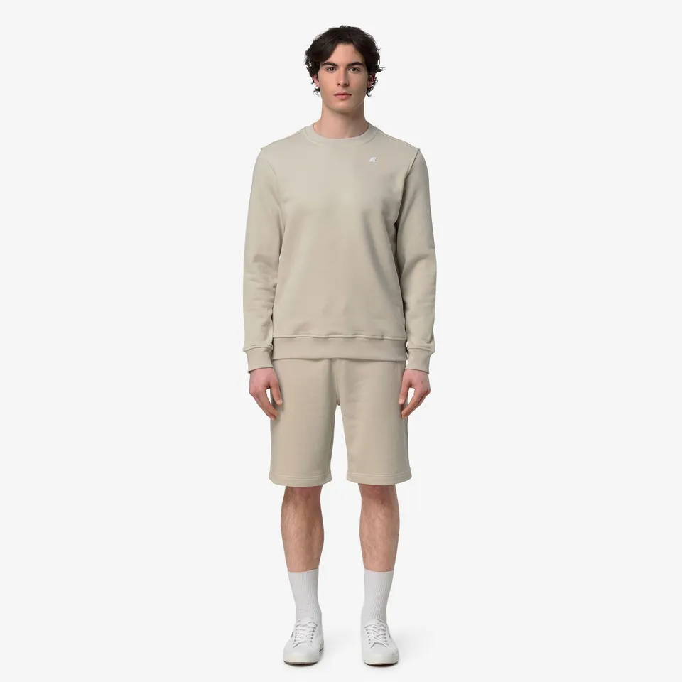 k-way-erik-french-terry-short-de-sport-homme-beige-lt image 1