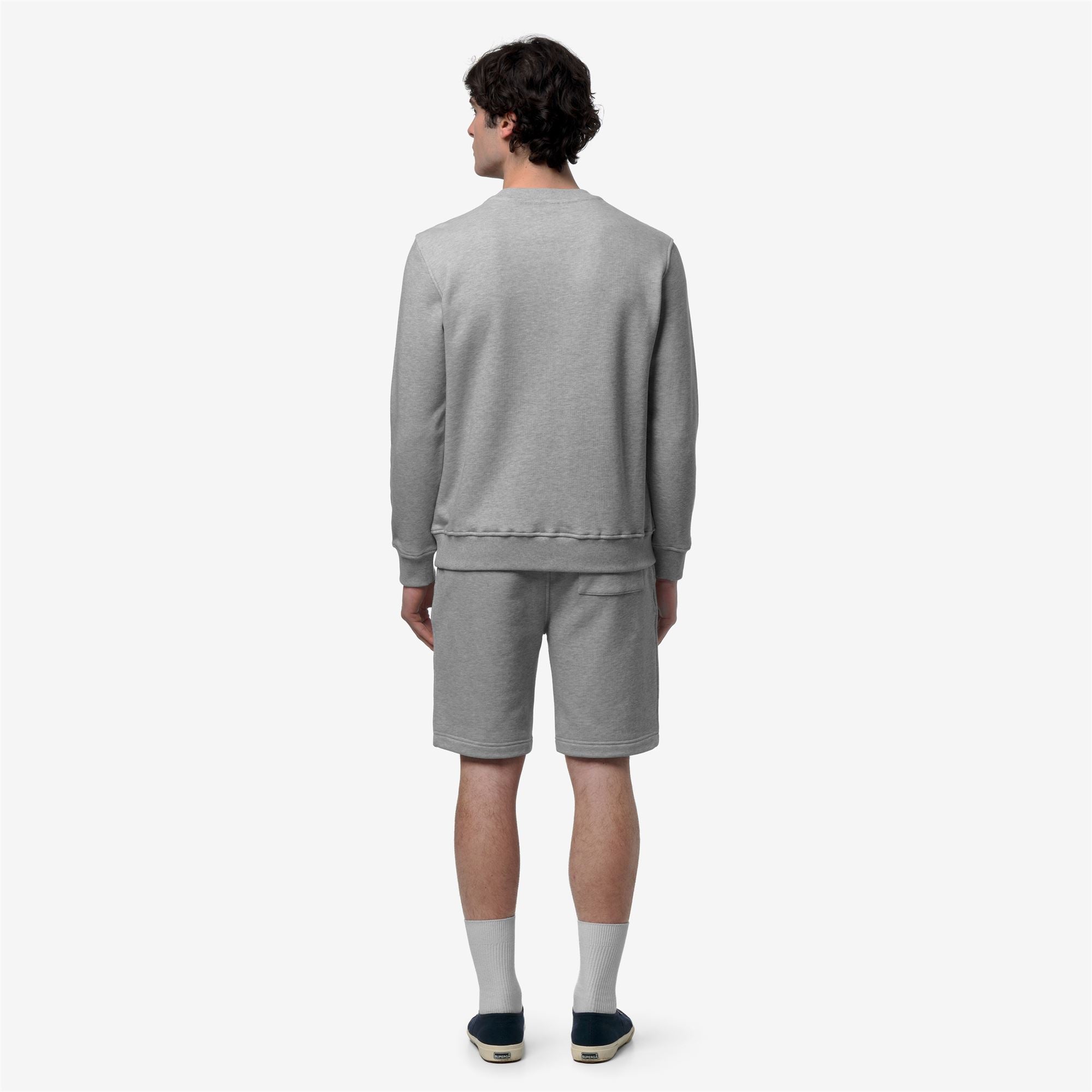 k-way-baptiste-french-terry-sweat-pull-homme-grey-mid-mel image 3