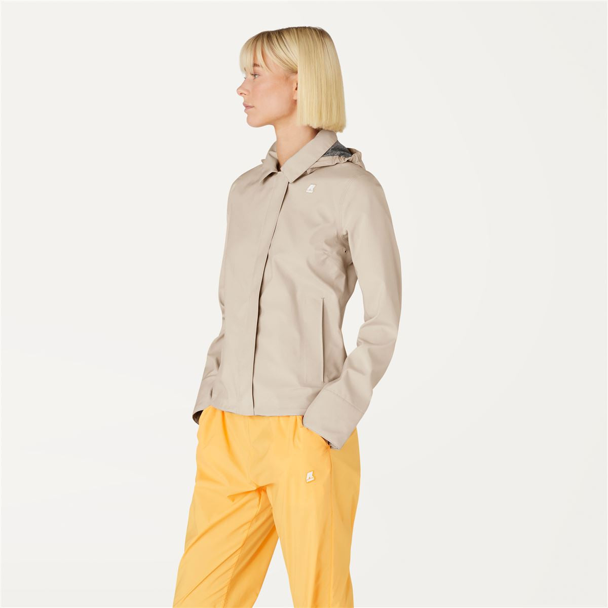 k-way-lilla-bonded-jersey-veste-courte-femme-beige-lt image 2