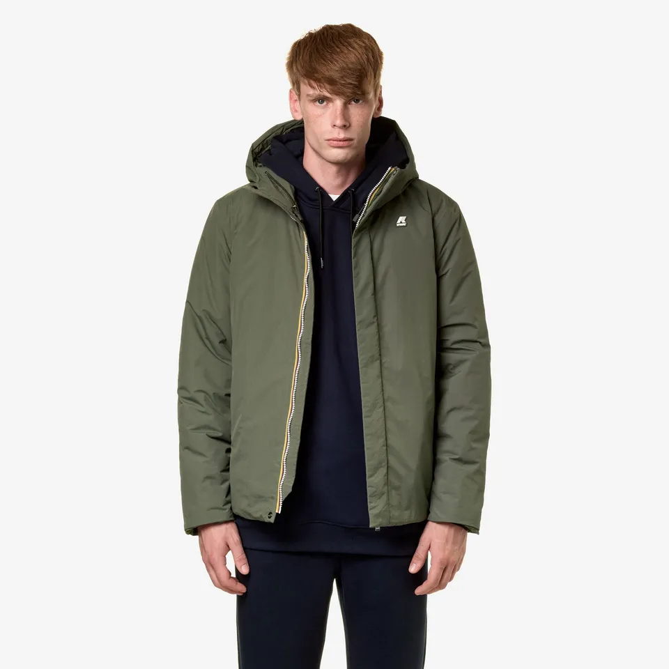 k-way-jack-ripstop-marmotta-veste-courte-homme-green-b-blue-a image 1