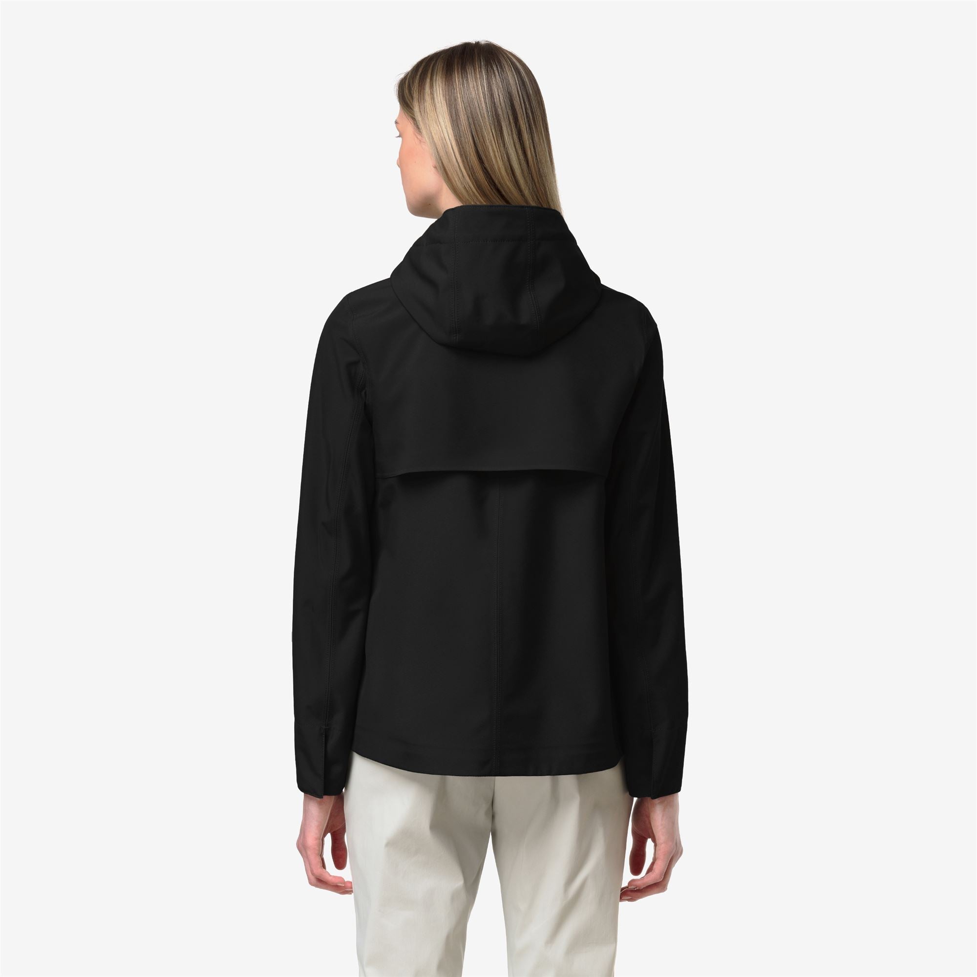k-way-madalina-bonded-jersey-veste-mi-longue-femme-black-pure image 3