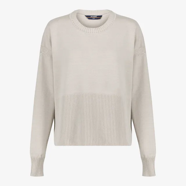 k-way-maryne-pull-over-maille-femme-beige-lt image 1