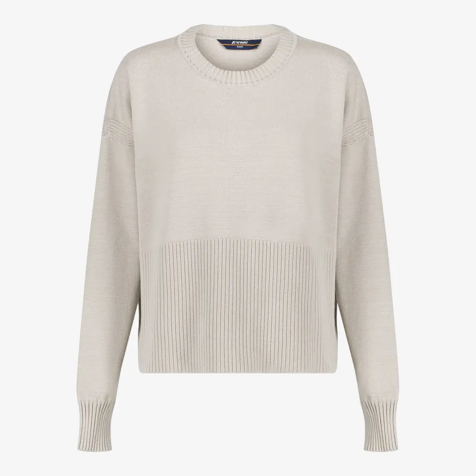 k-way-maryne-pull-over-maille-femme-beige-lt image 1