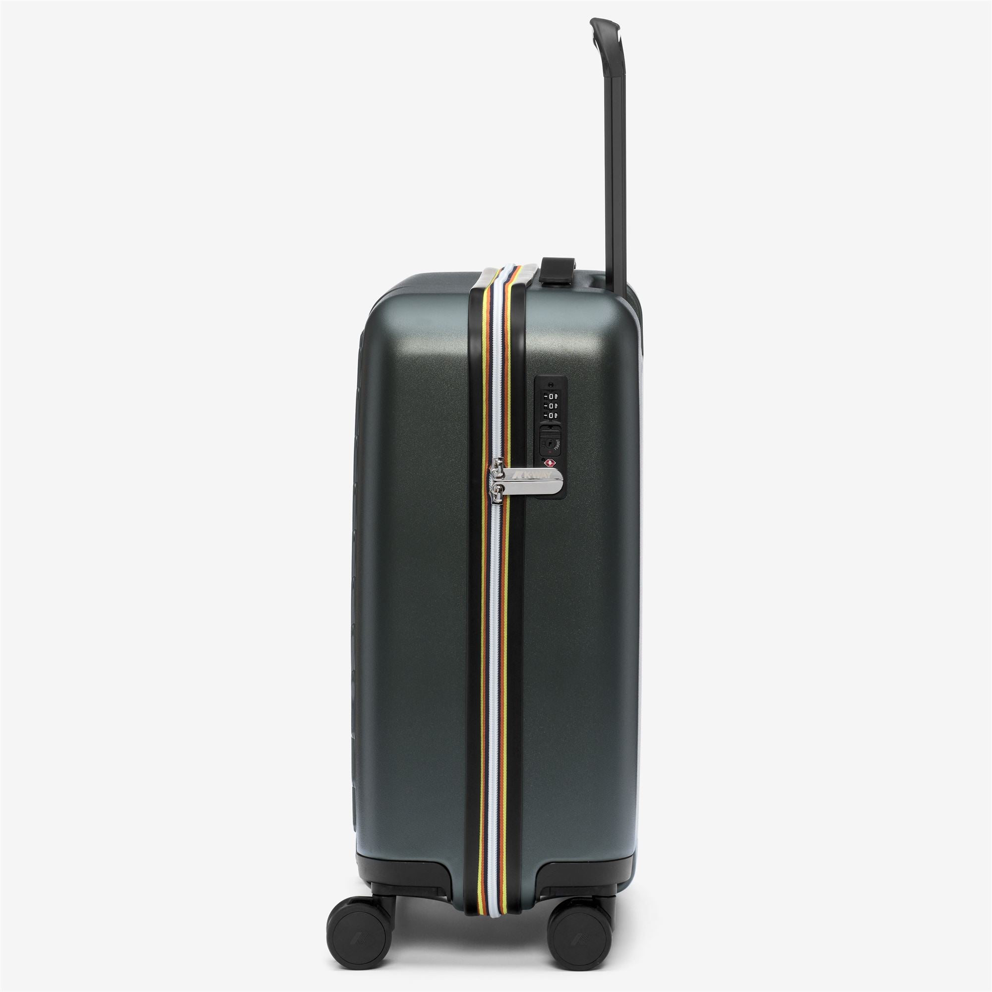 k-way-eudoxie-logo-valise-trolley-cabine-rigide-unisexe-green-blackish image 2