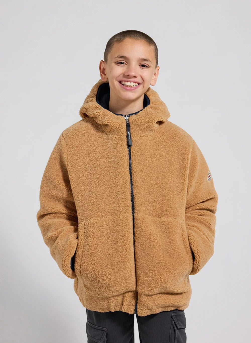 pyrenex-keylinn-doudoune-r-versible-enfant-bleu-marine-sherpa image 3